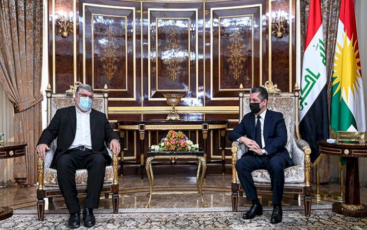 Başbakan Mesrur Barzani Batı Azerbaycan Valisi'ni kabul etti