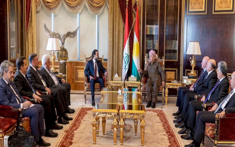Başkan Barzani Devleti Yönetme İttifakı heyetini kabul etti