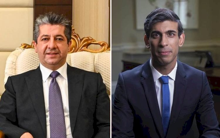 İngiltere Başbakanı Sunak, Başbakan Mesrur Barzani’ye mektup gönderdi