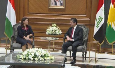 Macaristan Cumhurbaşkanı, Başbakan Mesrur Barzani ile bir araya geldi