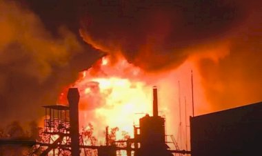 Erbil’de bir petrol rafinerisinde yangın
