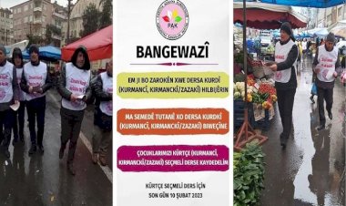 PAK Diyarbakır’da Kürtçe Seçmeli Ders İçin Broşür Dağıttı