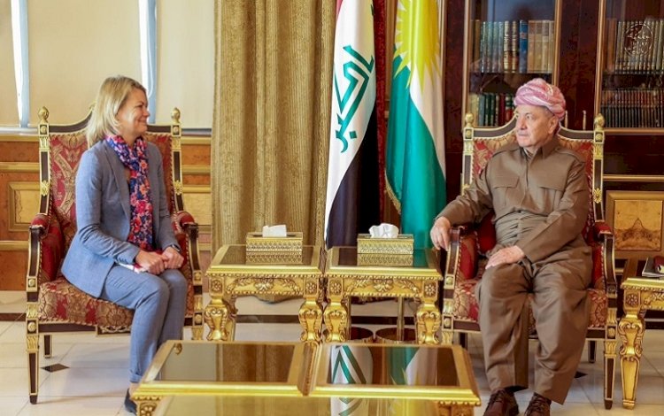 Başkan Barzani, İngiltere’nin yeni Erbil Başkonsolosu’yla bir araya geldi