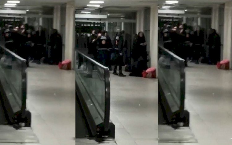 Habur Sınır Kapısı’nda yaşlı kadın ve eşine şiddet görüntüleri kamerada
