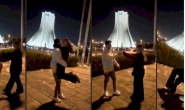İran'da Azadi Kulesi önünde dans eden çifte 10'ar yıl hapis