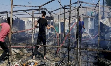 Zaho’da göçmen kampında yangın: 2 çocuk hayatını kaybetti