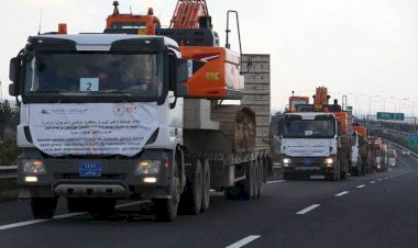 Erbil'den yola çıkan konvoy deprem bölgesine ulaştı: Başkan Barzani'nin isteği üzerine geldik