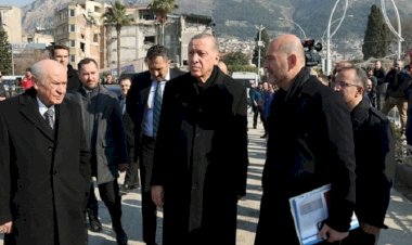 Erdoğan ve Bahçeli, depremin 15'inci gününde Hatay'da