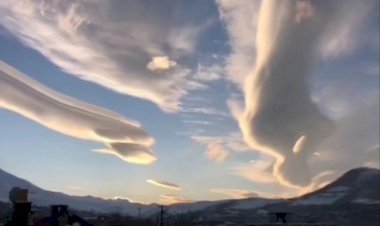 Van'da mercek bulutu görüldü