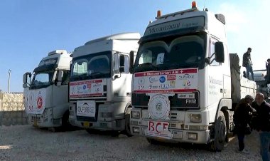 Barzani Yardım Vakfı’nın bir konvoyu daha Afrin’e ulaştı