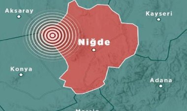 Niğde'de 5,3 büyüklüğünde deprem!