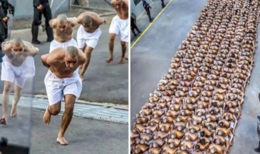 El Salvador'da 2 bin kişilik çetenin bir grubu cezaevine böyle nakledildi!