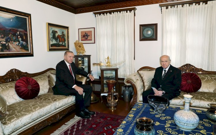 Erdoğan ile Bahçeli bir araya geldi