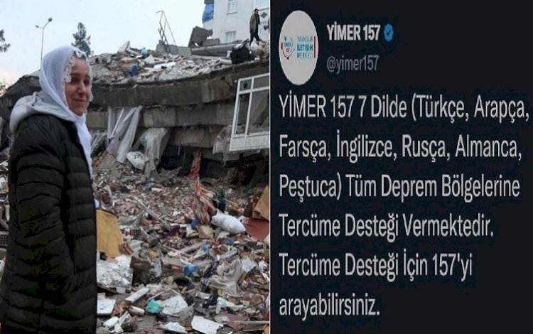 Deprem bölgesinde 7 dilde hizmet veren YİMER'de Kürtçe yok!