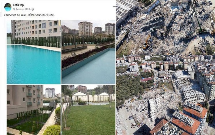 'Cennetten bir kare' diyerek reklamı yapılmıştı, depremde yerle bir oldu