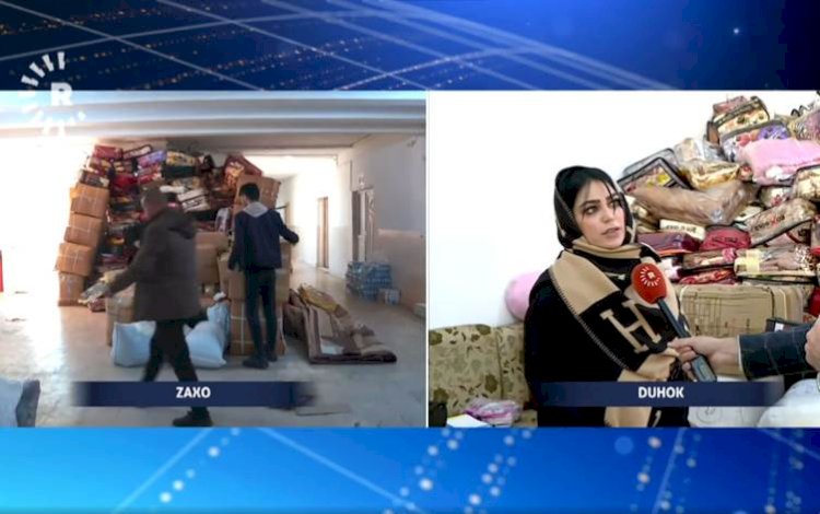 Duhok’ta Maraş depremzedeleri için yardım kampanyası sürüyor