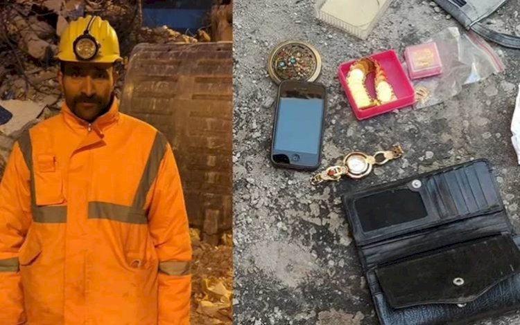Madenci enkazda bulduğu altınları polise teslim etti