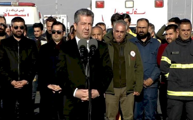 Mesrur ​​Barzani’den Kürdistan yardım ekibine: Gerçekten bizi gururlandırdınız