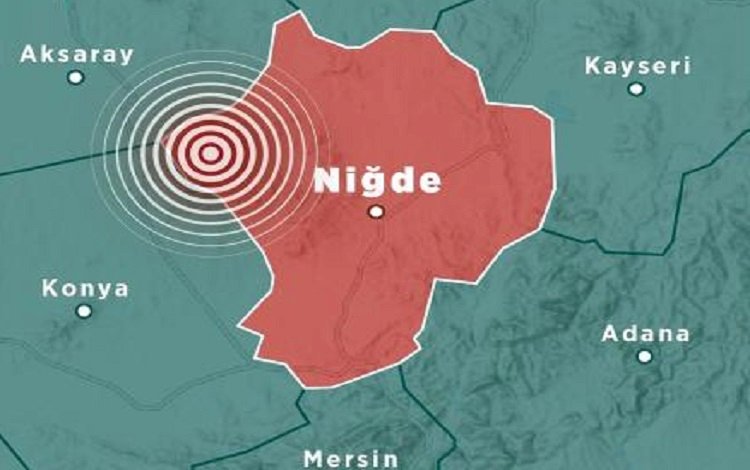 Niğde'de 5,3 büyüklüğünde deprem!