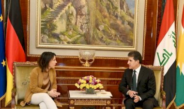 Neçirvan Barzani ile Alman Bakan Baerbock, Erbil-Bağdat ilişkilerini görüştü