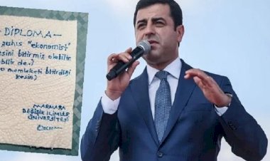 Demirtaş'tan diploma paylaşımı: Yanılmışız arkadaşlar
