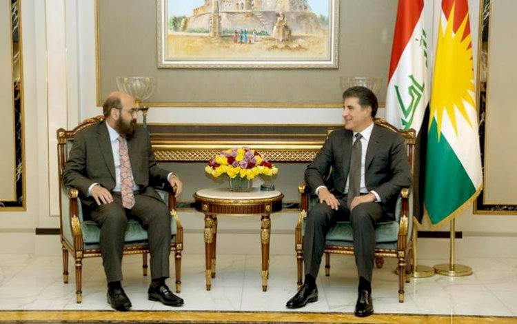 Neçirvan Barzani, Ezidi Miri Mir Hazım Tahsin Beg'i kabul etti