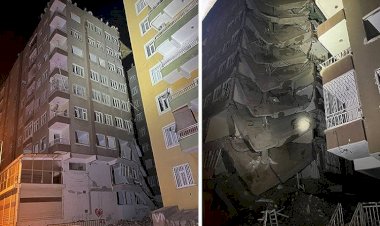 Diyarbakır'da ağır hasarlı bina çöktü: Çevresindeki binalar boşaltıldı