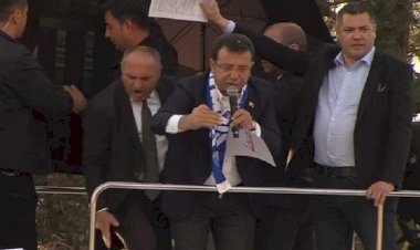 İmamoğlu'nun Erzurum mitingine taşlı saldırı!