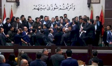 Kürdistan Parlamentosunda kavga!