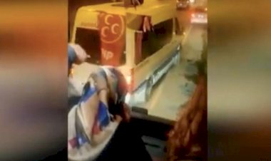 Dersim yolcu otobüsünü takip eden MHP'liler aracı yakmak istedi