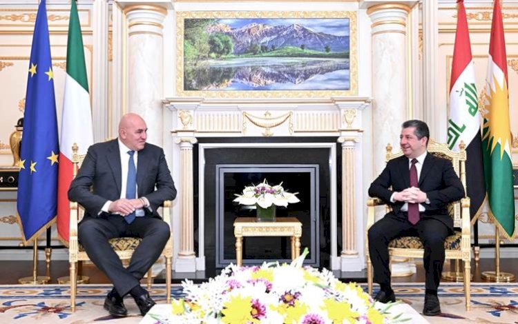 Mesrur Barzani ile İtalya Savunma Bakanı Crosetto arasında önemli görüşme