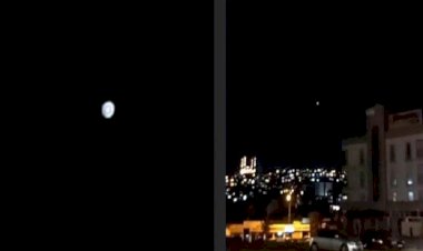 Maraş'ta gökyüzünde tanımlanamayan cisim görüntülendi