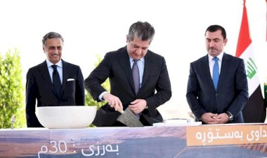 Mesrur Barzani, Erbil’de Bestore Barajı’nın temelini attı