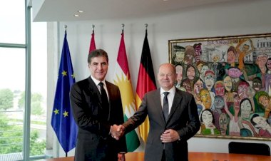 Neçirvan Barzani, Almanya Başbakanı Scholz ile görüştü