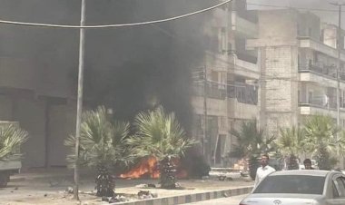 Menbiç'te bir araca SİHA'lı saldırı