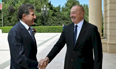 Neçirvan Barzani ile Aliyev baş başa görüştü