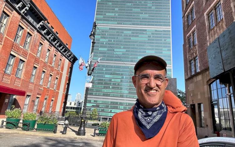 Kürt aktivist Kani Xulam, New York'taki Birleşmiş Milletler Genel Merkezi'ne ulaştı