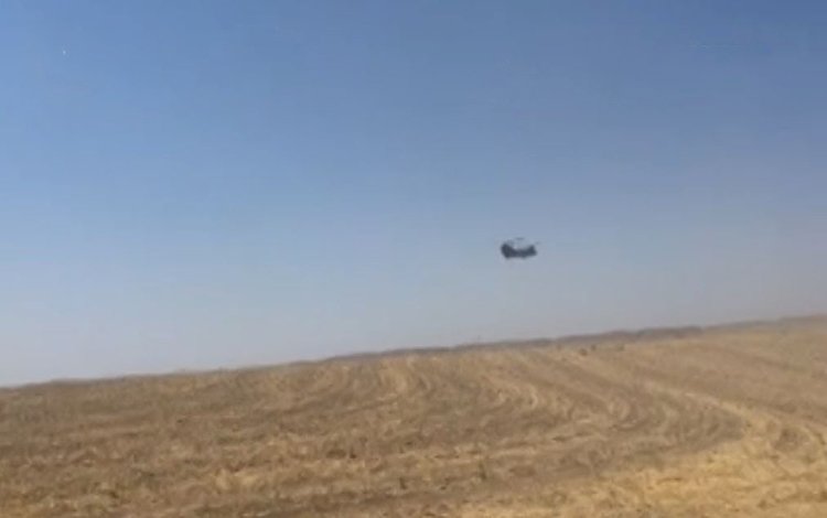 Erbil yakınlarında askeri helikopter düştü