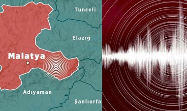 Malatya'da birer dakika arayla çifte deprem
