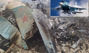 Rusya'da SU-34 savaş uçağı düştü