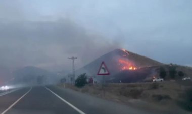 Malatya'da yangın: Alevler yerleşim yerlerine ulaştı