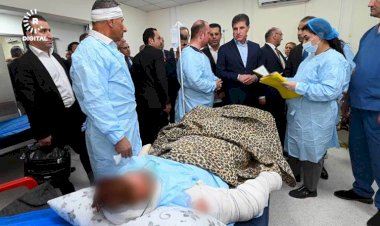Neçirvan Barzani, Hemdaniye yaralılarını ziyaret etti