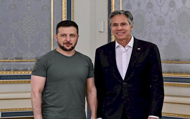 ABD Dışişleri Bakanı Blinken Kiev'de