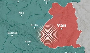 Van'da 4.7 büyüklüğünde deprem
