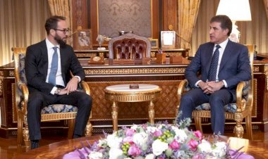 Başkan Neçirvan Barzani, ABD'nin Erbil Başkonsolosu Mark Straw’ı kabul etti