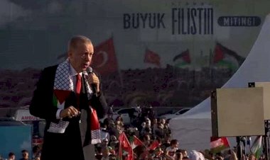 Erdoğan Filistin mitinginde konuştu: Bir gece ansızın gelebiliriz