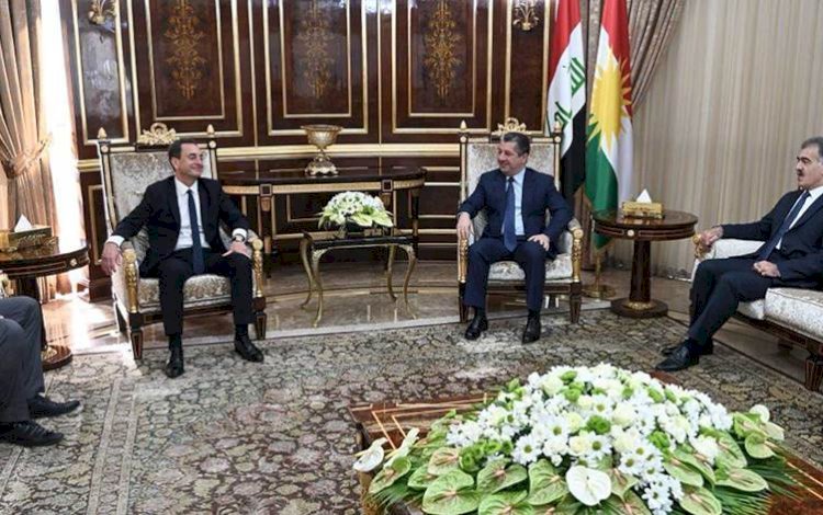 Mesrur Barzani Fransa’nın Bağdat Büyükelçisi Chevalier’i kabul etti