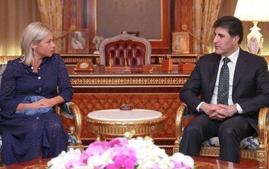 Başkan Neçirvan Barzani ile UNAMI Başkanı Plasschaert bir araya geldi
