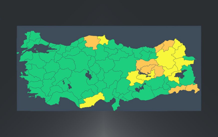 Meteoroloji'den 18 kent için sarı ve turuncu kodlu uyarı