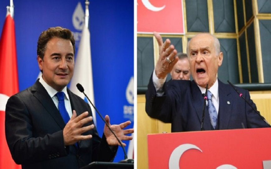 Ali Babacan: 'Bahçeli, yüzde 10’luk oyuyla ülkenin başında kayyım gibi hareket ediyor’